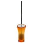 Gedy AU33-67 Free Standing Toilet Brush Holder Made From Thermoplastic Resins in Orange Finish